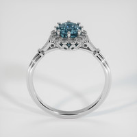 1.51 Ct. Bluish Green Sapphire Ring, 14K White Gold 3