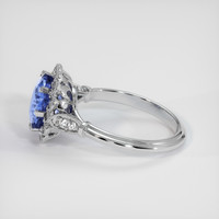 2.58 Ct. Sapphire Ring, 14K White Gold 4