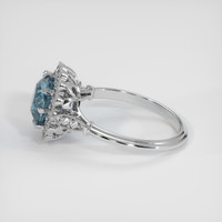 2.02 Ct. Sapphire Ring, 14K White Gold 4