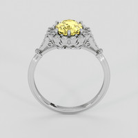 2.00 Ct. Yellow Sapphire Ring, 14K White Gold 3
