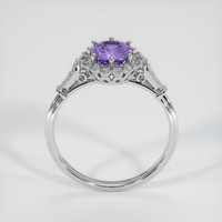 1.15 Ct. Bi Color Sapphire Ring, 14K White Gold 2