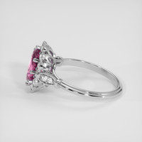 1.98 Ct. Purplish Pink Sapphire Ring, 14K White Gold 4