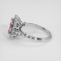 2.55 Ct. Pink Sapphire Ring, 14K White Gold 4