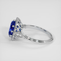 3.01 Ct. Blue Sapphire Ring, 14K White Gold 4