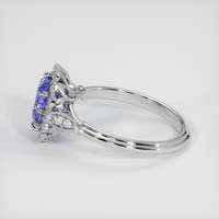 2.57 Ct. Violet Sapphire Ring, 14K White Gold 4