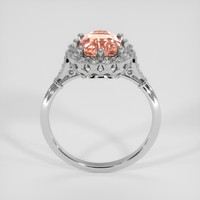 2.33 Ct. Padparadscha Sapphire Ring, 14K White Gold 3