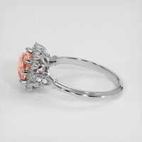 2.33 Ct. Padparadscha Sapphire Ring, 14K White Gold 4