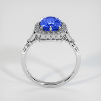 3.07 Ct. Blue Sapphire Ring, 18K White Gold 3