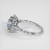 2.25 Ct. Bi Color Sapphire Ring, 18K White Gold 4
