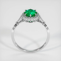0.66 Ct. Emerald Ring, 18K White Gold 3