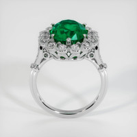 4.54 Ct. Emerald Ring, 18K White Gold 3