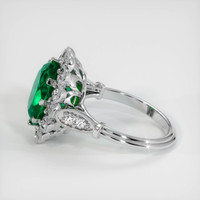 4.54 Ct. Emerald Ring, 18K White Gold 4