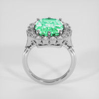 6.14 Ct. Emerald Ring, 18K White Gold 3