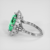 6.14 Ct. Emerald Ring, 18K White Gold 4