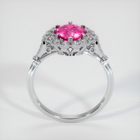 2.03 Ct. Pink Sapphire Ring, 18K White Gold 3