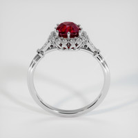 2.06 Ct. Ruby Ring, 18K White Gold 3