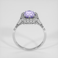2.76 Ct. Purple Sapphire Ring, 18K White Gold 3