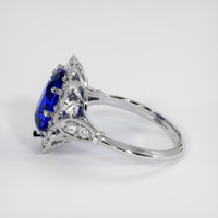 3.07 Ct. Sapphire Ring, 18K White Gold 4