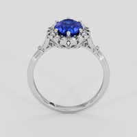 1.87 Ct. Blue Sapphire Ring, 18K White Gold 3