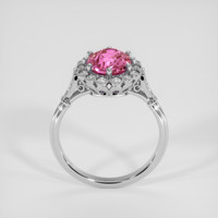 2.52 Ct. Purplish Pink Sapphire Ring, 18K White Gold 3