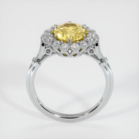 1.99 Ct. Yellowish Brown Sapphire Ring, 18K White Gold 3