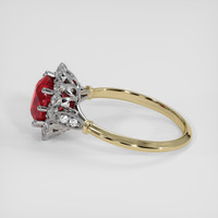 2.06 Ct. Ruby Ring, 14K White & Yellow 4