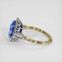 2.84 Ct. Blue Sapphire Ring, 14K White & Yellow 4