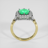 1.89 Ct. Emerald Ring, 18K White & Yellow 3