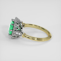 1.89 Ct. Emerald Ring, 18K White & Yellow 4