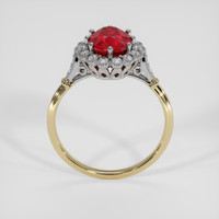 2.06 Ct. Ruby Ring, 18K White & Yellow 3