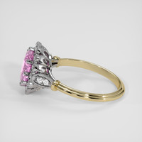 1.82 Ct. Pink Sapphire Ring, 18K White & Yellow 4