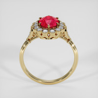 2.26 Ct. Ruby Ring, 10K Yellow Gold 3