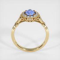 0.95 Ct. Blue Sapphire Ring, 14K Yellow Gold 3