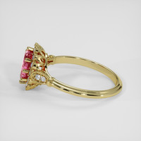 1.11 Ct. Pink Tourmaline Ring, 14K Yellow Gold 4
