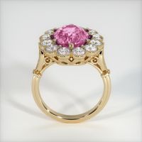 2.09 Ct. Pink Sapphire Ring, 14K Yellow Gold 3