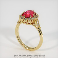 2.36 Ct. Ruby Ring, 14K Yellow Gold 2