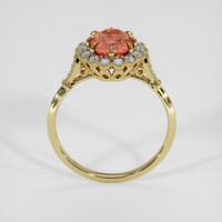 1.13 Ct. Padparadscha Sapphire Ring, 14K Yellow Gold 3