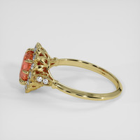 1.13 Ct. Padparadscha Sapphire Ring, 14K Yellow Gold 4