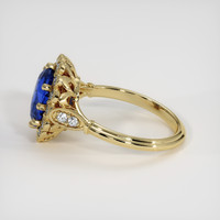 2.03 Ct. Blue Sapphire Ring, 14K Yellow Gold 4