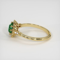 1.55 Ct. Green Sapphire Ring, 14K Yellow Gold 4