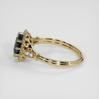 2.08 Ct. Blue Sapphire Ring, 14K Yellow Gold 4