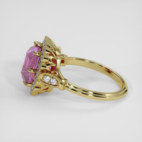 4.20 Ct. Pinkish Purple Sapphire Ring, 14K Yellow Gold 4