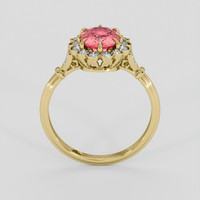 1.51 Ct. Padparadscha Sapphire Ring, 14K Yellow Gold 3