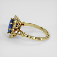 3.39 Ct. Blue Sapphire Ring, 14K Yellow Gold 4