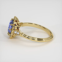 2.57 Ct. Violet Sapphire Ring, 14K Yellow Gold 4