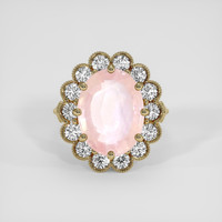 6.62 Ct. Pink Sapphire Ring, 14K Yellow Gold 1