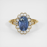 2.32 Ct. Sapphire Ring, 14K Yellow Gold 1