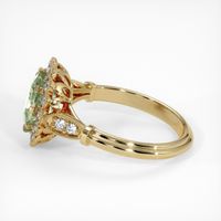 1.87 Ct. Yellowish Green Sapphire Ring, 14K Yellow Gold 4