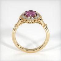 0.87 Ct. Pinkish Purple Sapphire Ring, 14K Yellow Gold 3