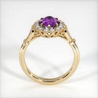 0.78 Ct. Pinkish Purple Sapphire Ring, 14K Yellow Gold 3